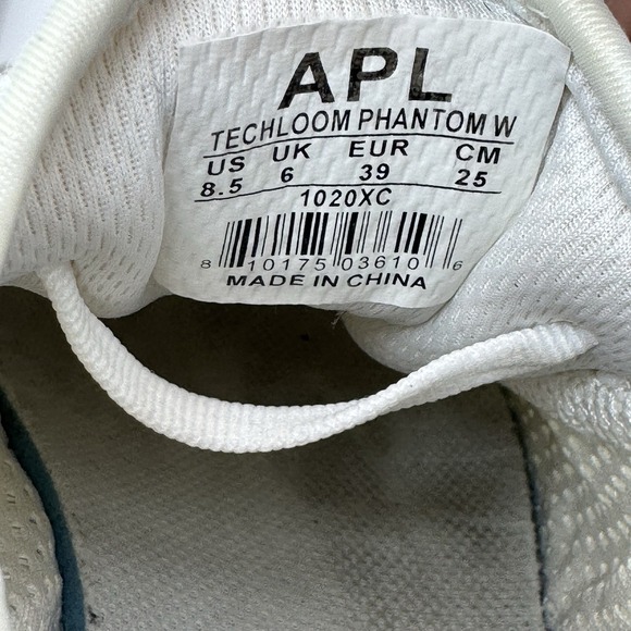 APL Unisex 3D StretchTechloom Phantom Sneaker White Cream US size Women 8.5 Men7 - Picture 11 of 11